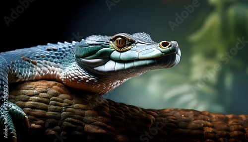  Reptiles como serpientes, cocodrilos y lagartos photo