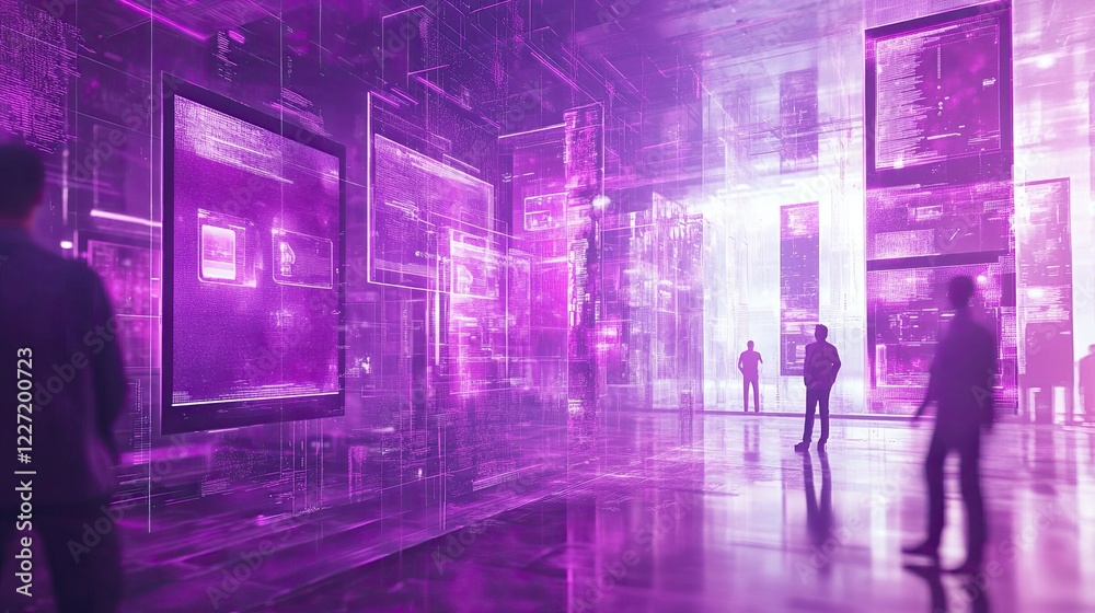 A stock illustration that represents the concept of augmented reality