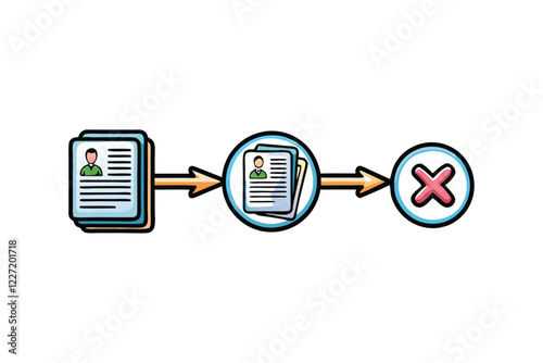 Create a detailed flowchart visualizing a comprehensive hiring process, from job posting to onboarding, illustrating each step clearly.