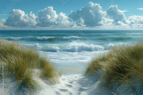 High-quality image showcasing the dunes of the Danish coast