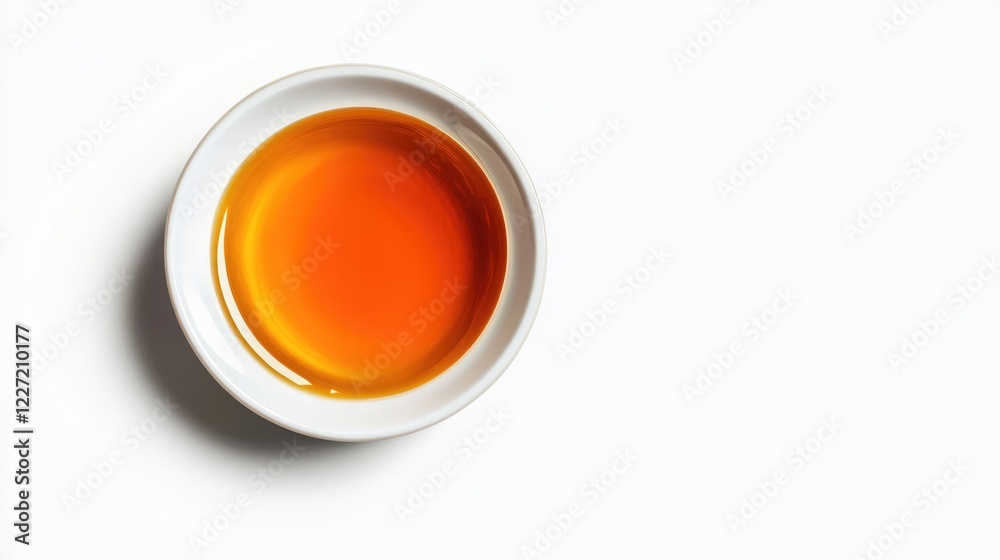 Honey in a plate top view on white background. Honey in a plate top view on white background.