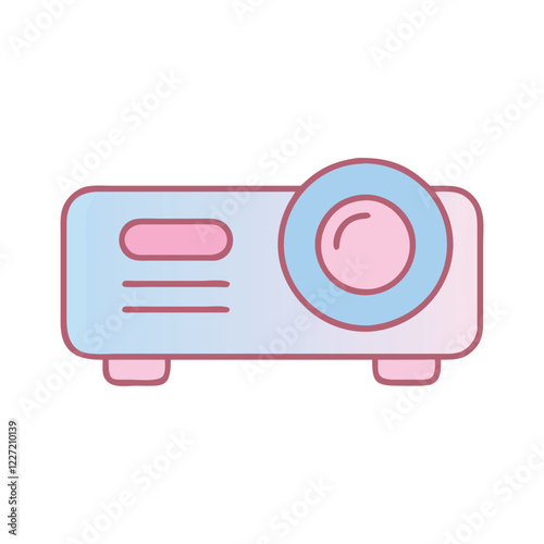 Cute Projector Illustration