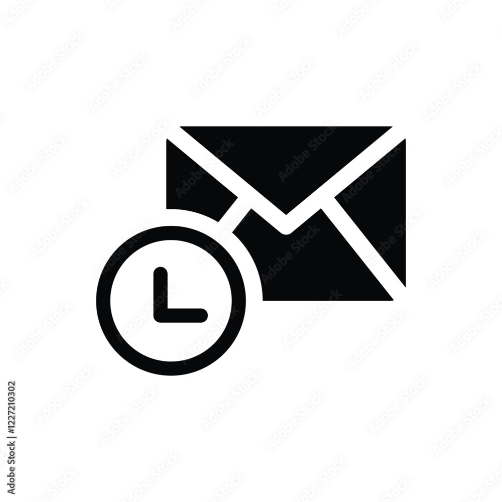 Email clock icon Email clock icon