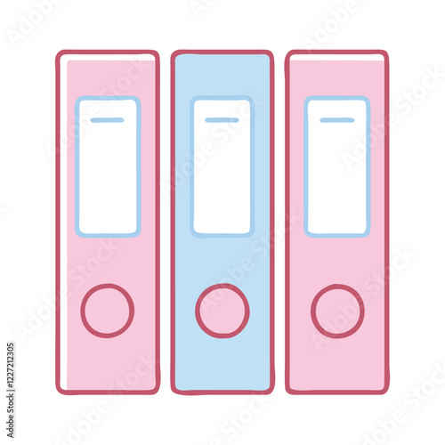 Cute Binders Illustration