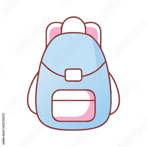 Cute Backpack Illustration