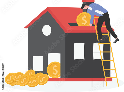 Saving money to buy or rent a house. Paying mortgage.
