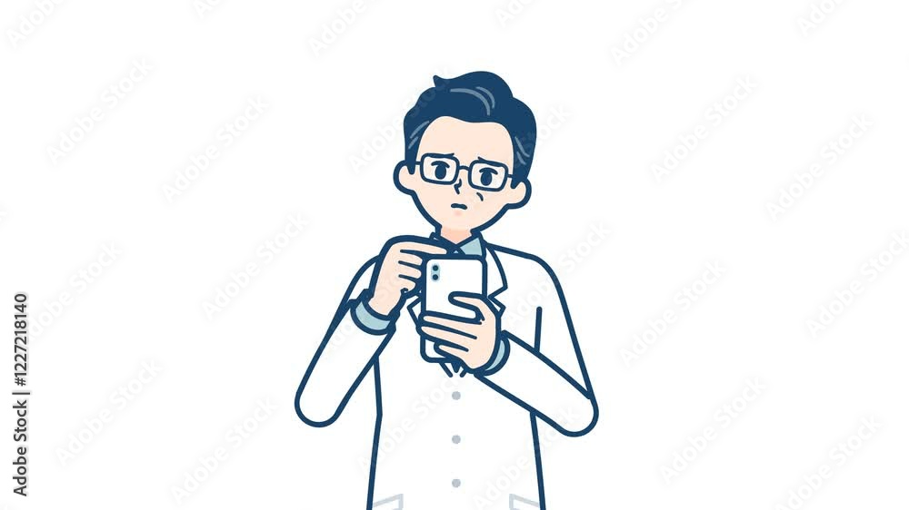 Doctor old man_smartphone do not understand_with alpha channel.mov Doctor old man_smartphone do not understand_with alpha channel.mov