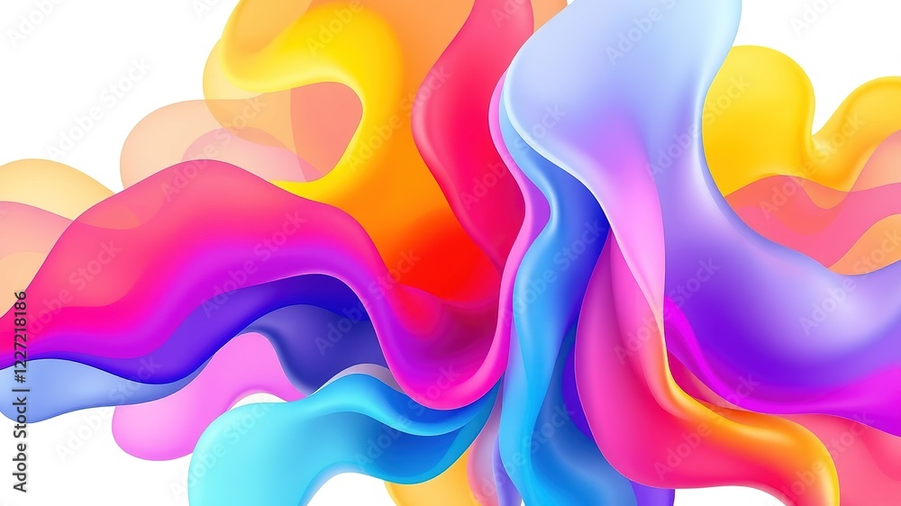 Abstract Rainbow Watercolor Art Design Abstract Rainbow Watercolor Art Design