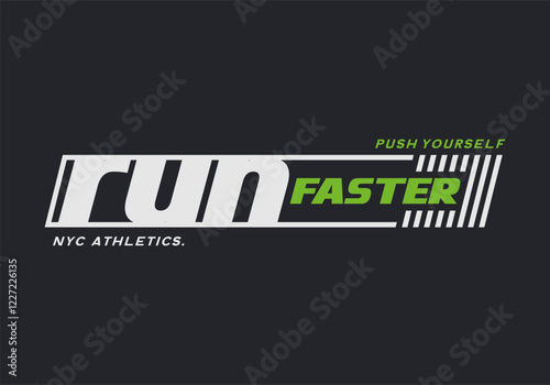 run faster for  t-shirt and apparel print.
