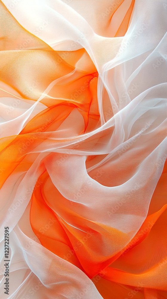 Obraz premium orange and white fabric.