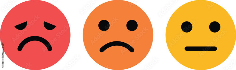 Set of Web Feedback emoji icons collection. emoji feedback icon set rating happy neutral sad emoji emotions icons. Different emoji symbol Vector Illustration
Set of Web Feedback emoji icons collection. emoji feedback icon set rating happy neutral sad emoji emotions icons. Different emoji symbol Vector Illustration