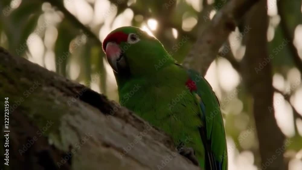 Parrot Perched in the Amazon Rainforest Parrot Perched in the Amazon Rainforest