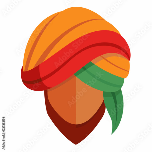 Vector illustration of turban