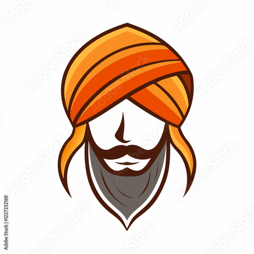 Vector illustration of turban