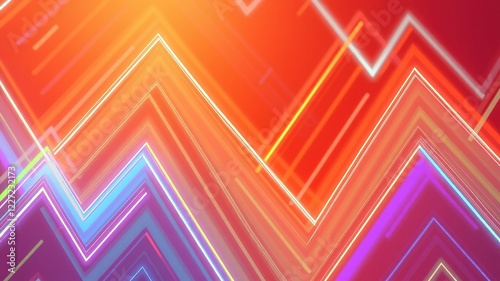 Geometric Zigzag Patterns - Dynamic Art