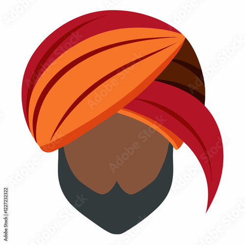 Vector illustration of turban