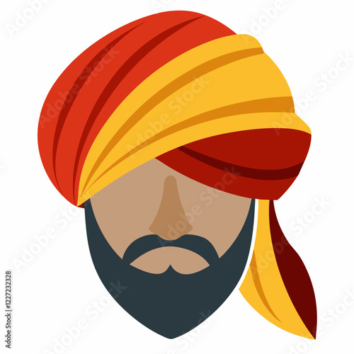 Vector illustration of turban