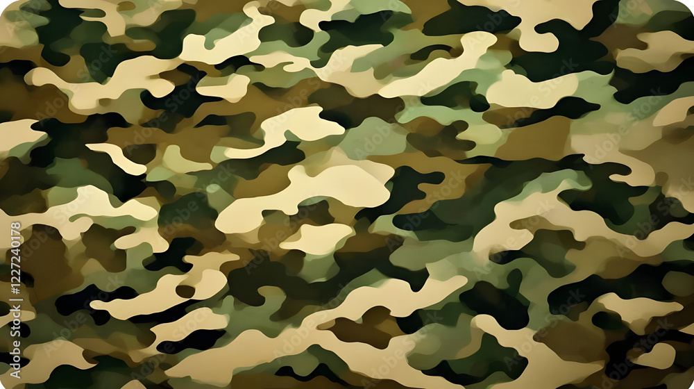 Naklejka premium camouflage texture, khaki, dark background, blurred, protective print, stylish fashionable design for clothing