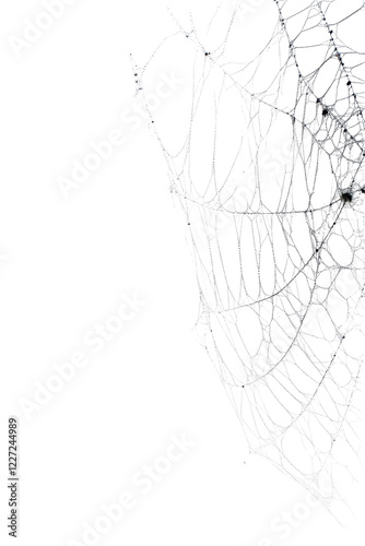 Isolated fragile spider web