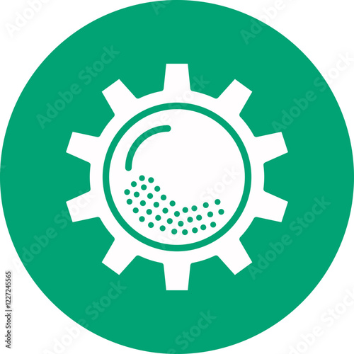 Golf Club Repair glyph circle icon