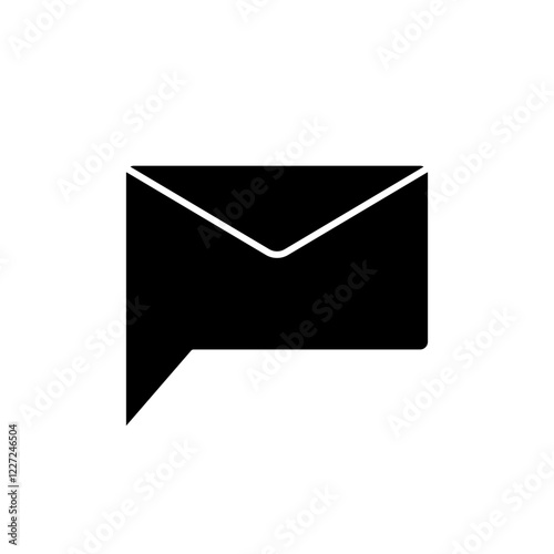direct message glyph icon