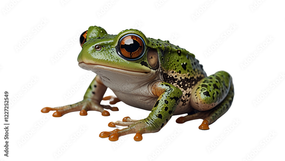 Obraz premium cute frog on a transparent background