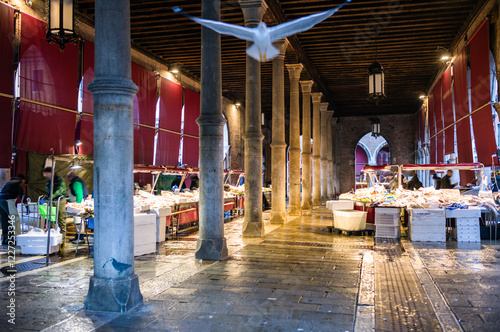 Rilato fish market, Venice, Veneto, Italy photo