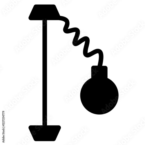 Tether Kid Game Glyph Icon