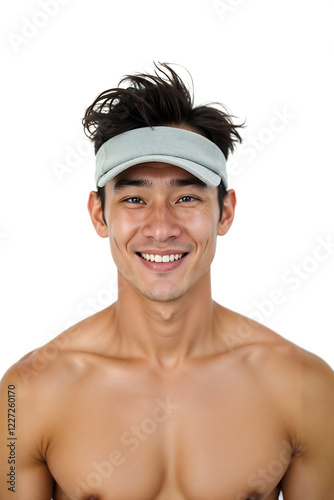 Portrait of a young handsome guy. Generative AI
