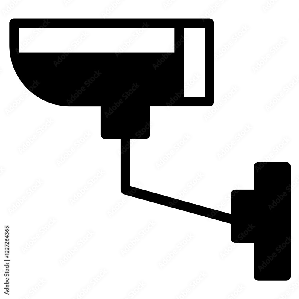 Security Camera Cctv Glyph Icon Security Camera Cctv Glyph Icon