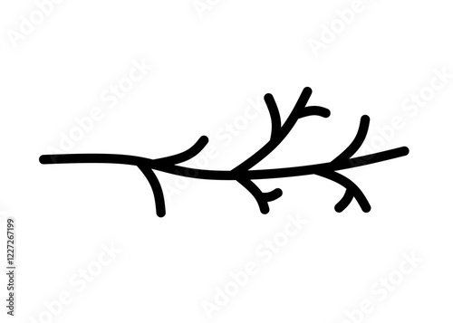 wooden branch icon vector on white background