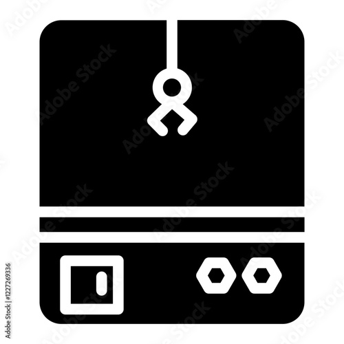 Arcade Claw Crane Glyph Icon