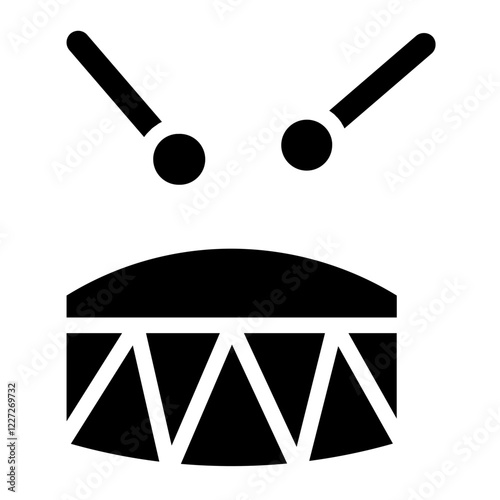 Band Bass Circus Glyph Icon