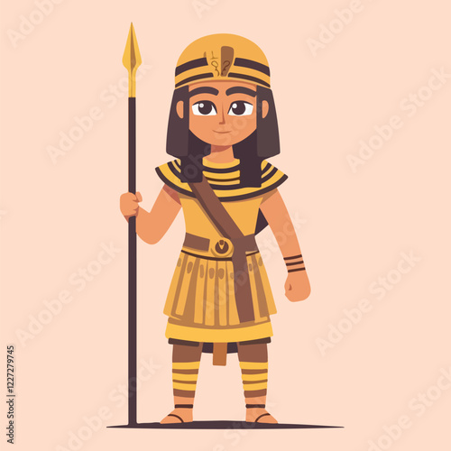 Ancient Egyptian Pharaoh vector illustration