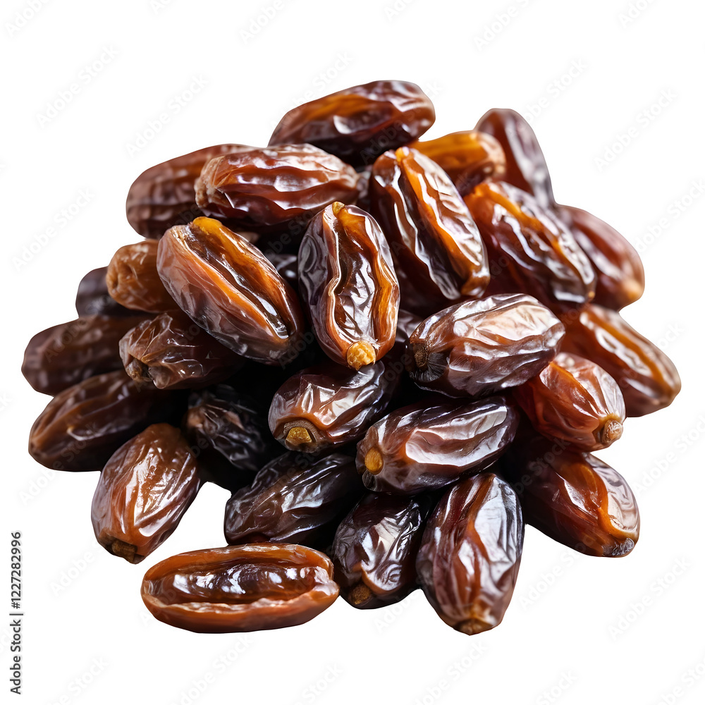 A handful of dried dates on a transparent background PNG A handful of dried dates on a transparent background PNG