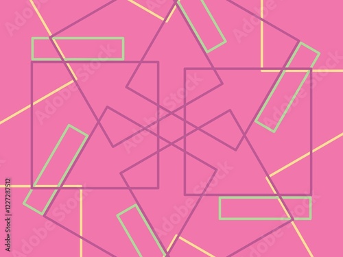 Abstract Geometric Pattern with Vibrant Colors