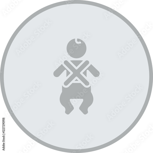 Seat Belt Vector Icon Design