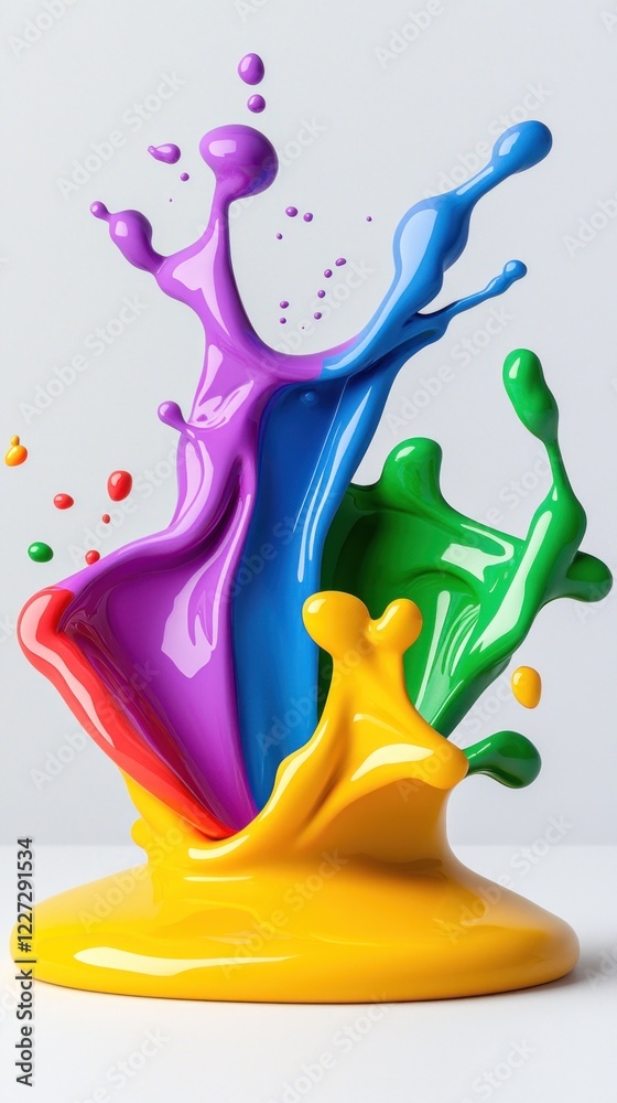 Vibrant Color Paint Splash Explosion Vibrant Color Paint Splash Explosion