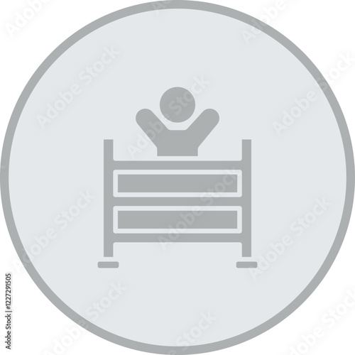 Cot Vector Icon Design
