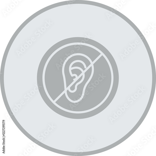 Deafness Vector Icon Design