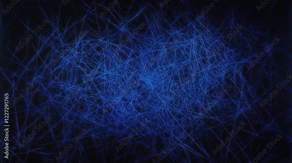 Abstract blue lines on a dark backdrop. Useful for texture or background image Abstract blue lines on a dark backdrop. Useful for texture or background image