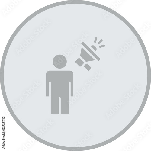 SpokesPerson Vector Icon Design