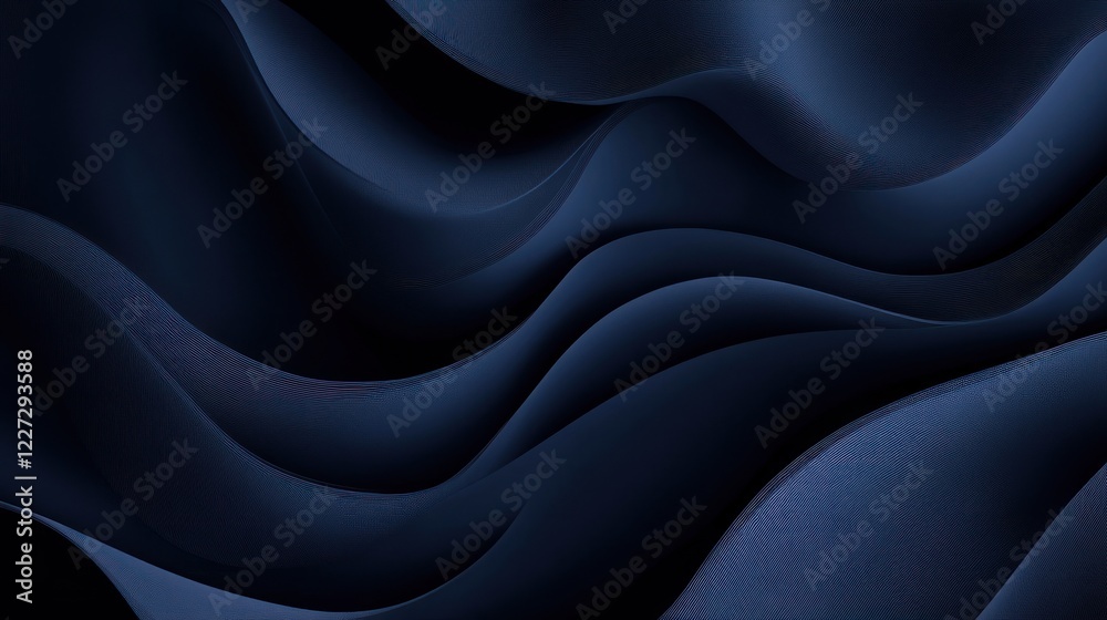 Obraz premium Abstract Blue Wavy Background