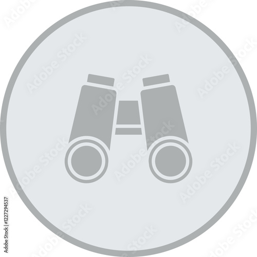 Binoculars Vector Icon Design