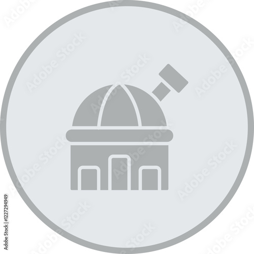 Observatory Vector Icon Design