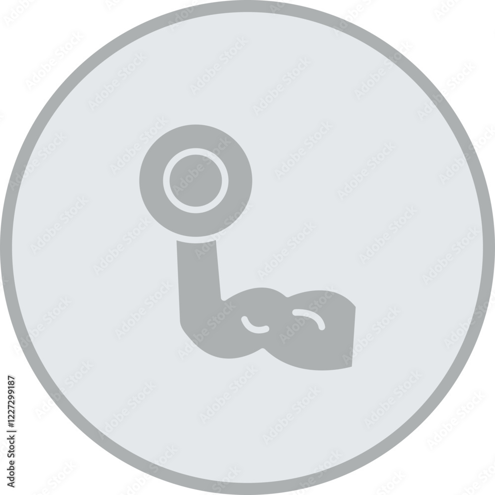 Bicep Curl Vector Icon Design Bicep Curl Vector Icon Design