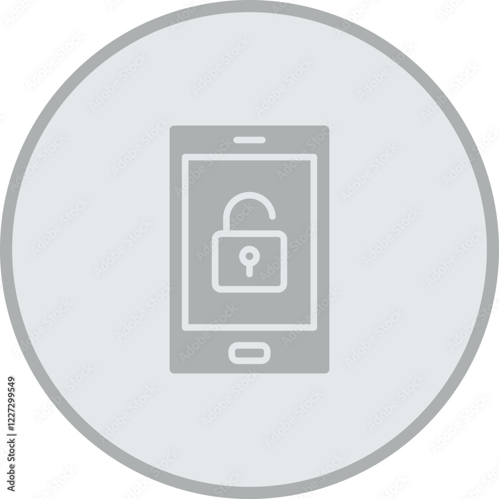 Unlocked Phone Vector Icon Design Unlocked Phone Vector Icon Design