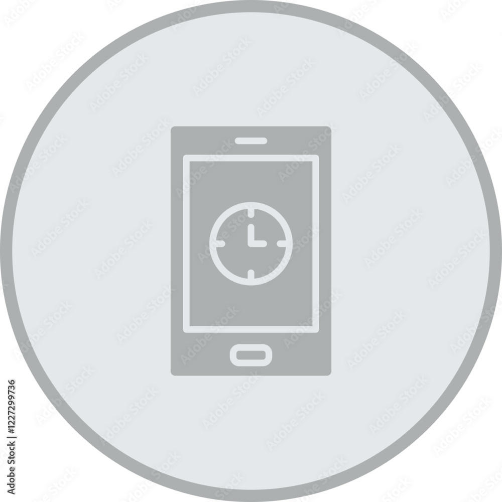 Clock App Vector Icon Design Clock App Vector Icon Design