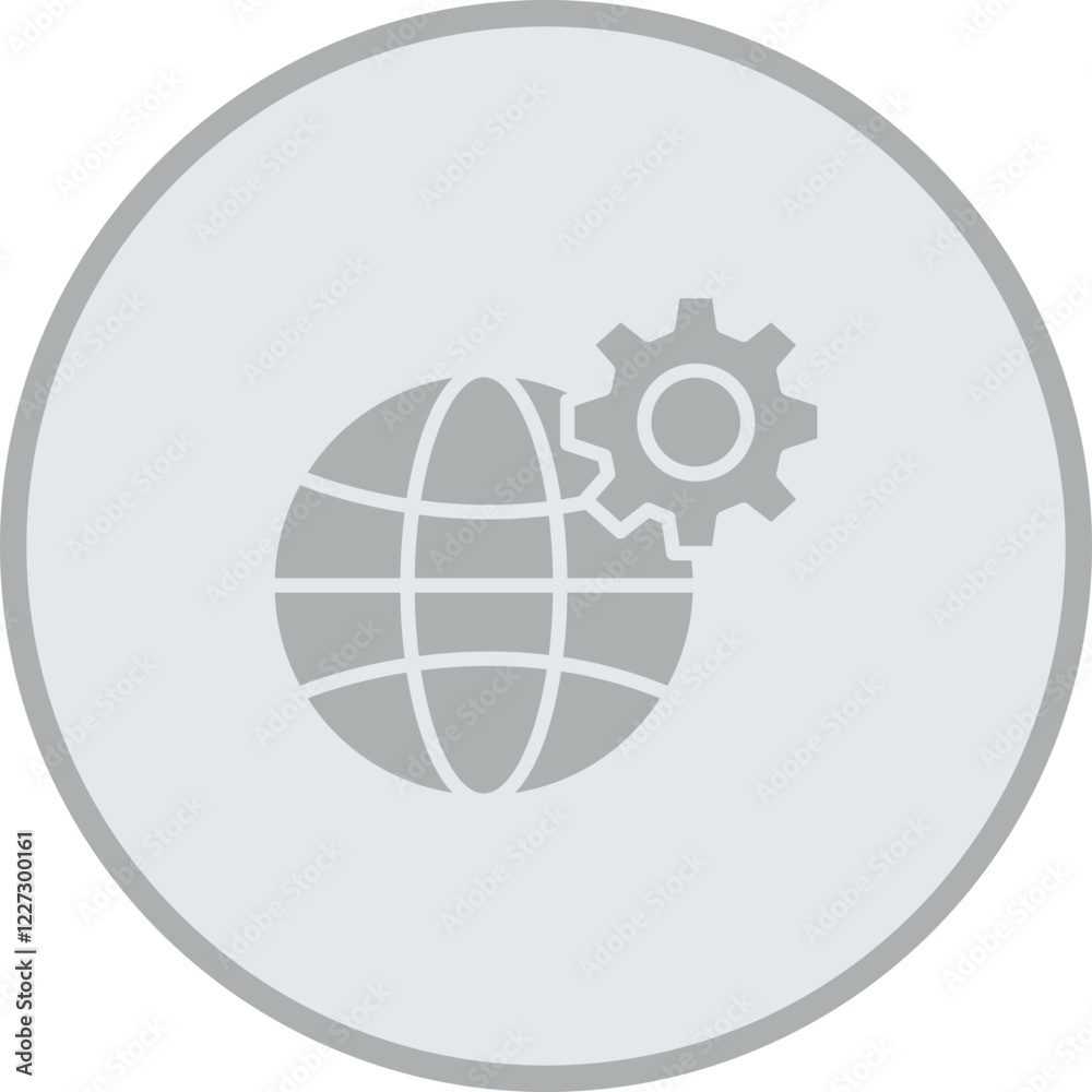 Global Service Vector Icon Design Global Service Vector Icon Design