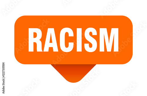 racism sticker. racism sign on transparent background